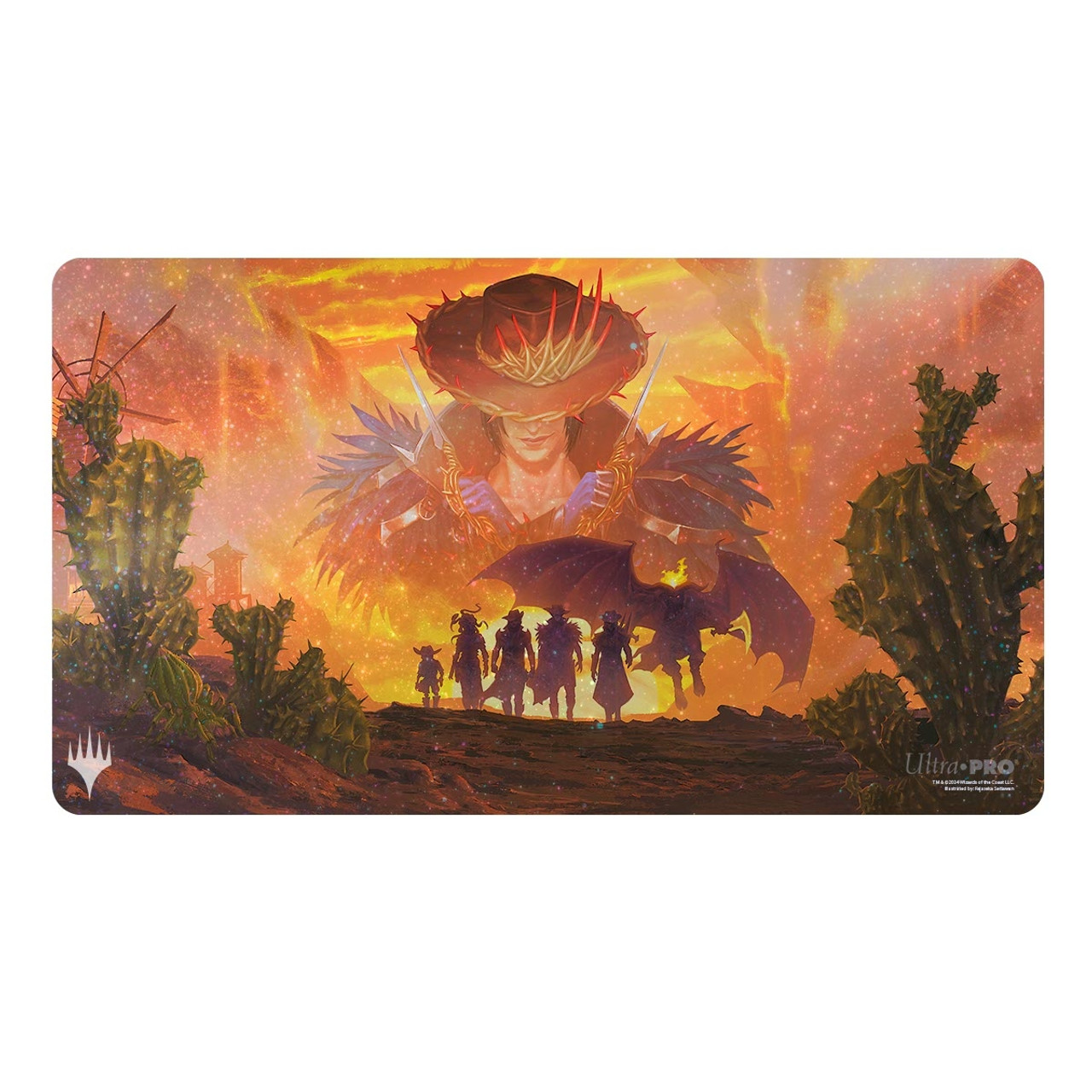 (image for) Outlaws of Thunder Junction Enhanced Holofoil Play Mat Gang Silhouette
